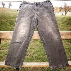 Columbia Sportswear Brown Gray Cargo Pants Six Pockets Mens 40x32 flaws as is